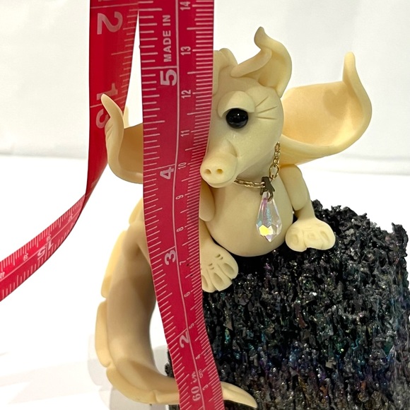 Set of 2 Polymer Clay Dragons, handmade collectible figurines - Picture 11 of 11